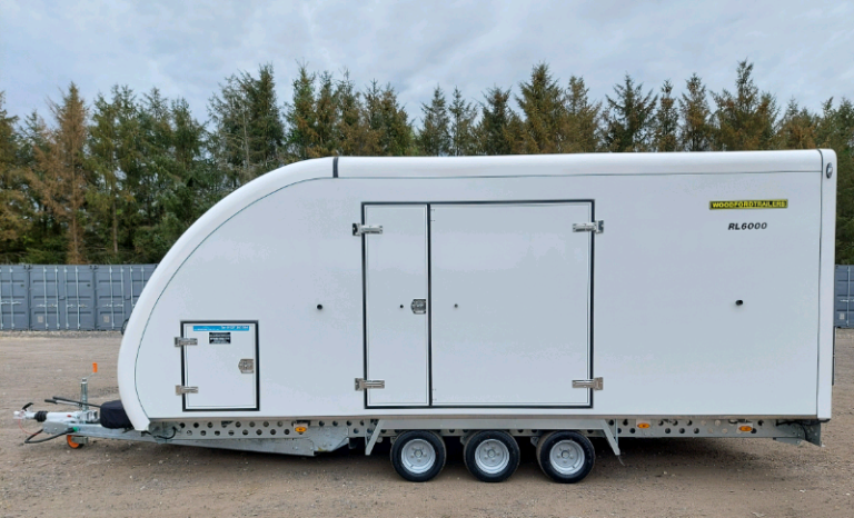WOODFORD COVERED CAR TRAILER ENCLOSED TRANSPORTER CLASSIC SPORTS VINTA