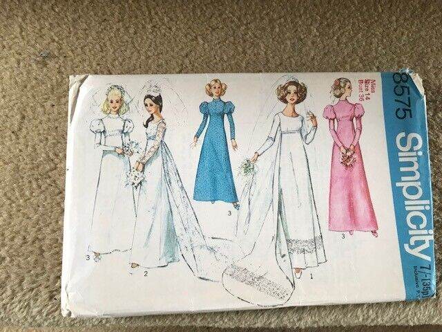 vintage wedding dress pattern
