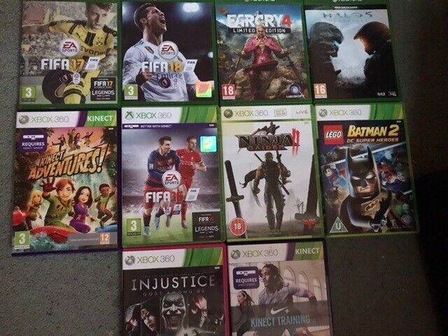 X Box 1+X Box 360 games. Far Cry 4, Halo 5 etc.