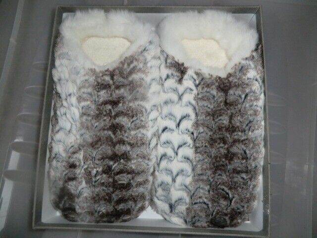 Brand New Boxed Furry Slippers - Fit up to size 8 - just £10