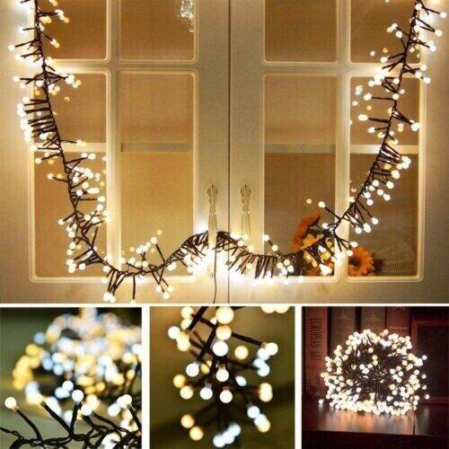 Brand New 3M  400 LED ADJUSTABLE Warm White String Fairy Light Out/Ind