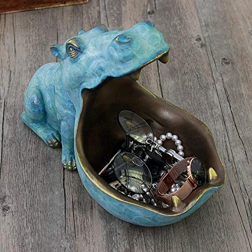 Brand new in box. Big Mouth Hippo Key Bowl, Resin Hippo Figurine