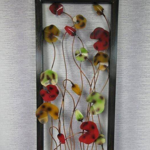 Metal Flower Wall Decor Indoors OR Outdoors BRAND NEW