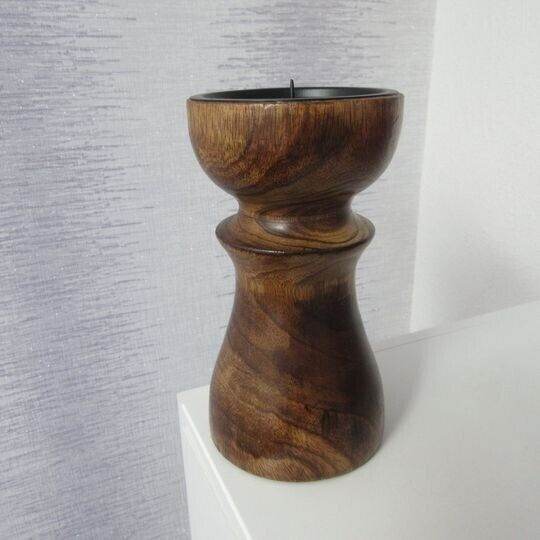 Wooden Candle Holder BRAND NEW