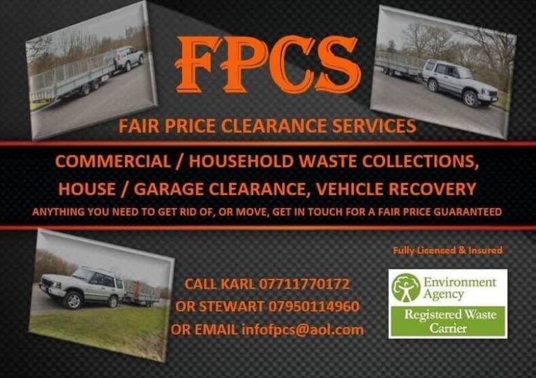 FPCS (RUBBISH CLEARANCE, RUBBLE, SOIL, GARDEN WASTE, WOOD, SCRAP METAL, HOUSE CLEARANCE AND MORE)