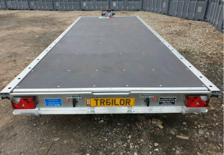 CAR TRANSPORTER TRAILER TILT BED WOODFORD 18 x 7' 3" TRI AXLE RECOVERY