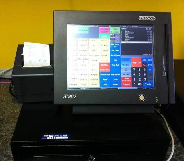 Touchscreen EPOS System Printer Till Dr Cash Register Fast Food Retail Coffee Chip Shop Dry Cleaning
