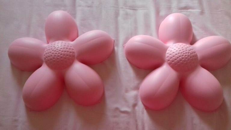  GIRLS  BEDROOM WALL LAMPS PINK FLOWER DESIGN,HANG+PLUG IN
