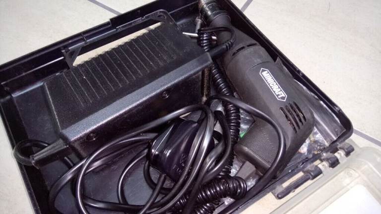 Minicraft precision variable speed drill kit in handy storage box