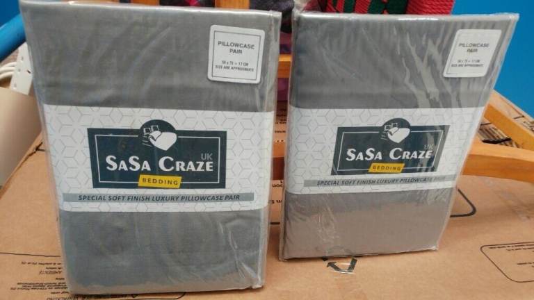 Pillow cases brand new bed home house snug cosy bedroom night-time rest sleep