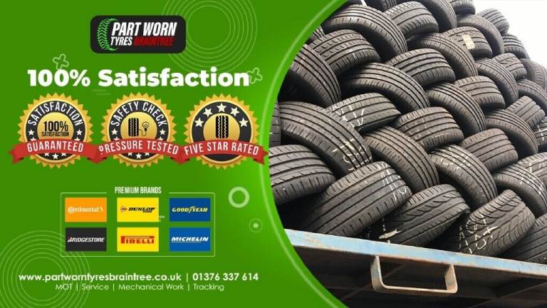 225/40/18 Bridgestone Tyres, Quality Part Worn, Pairs 245/35,50/55/30/205/215/20,45,19,17,16 Used
