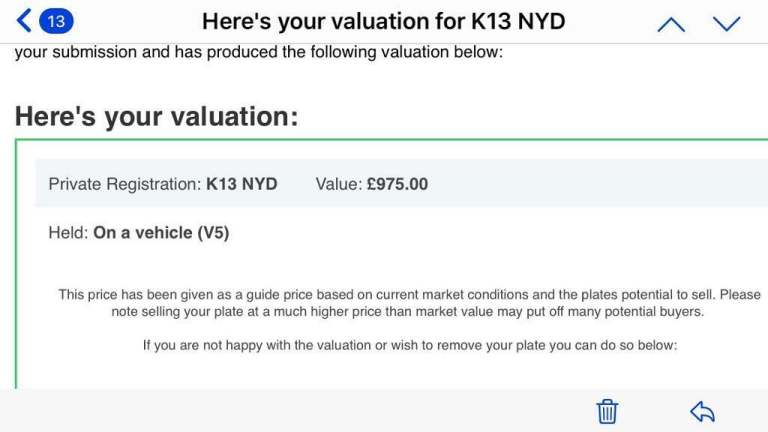Private Plate - KENY D + 13