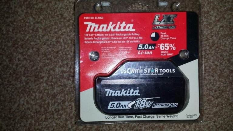 Makita BL1850 18V 5.0Ah LXT Li-Ion Battery Genuine Star battery 2019 in pack or no