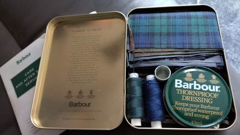 vintage barbour thornproof repair kit trousers jacket mens ladies . free post