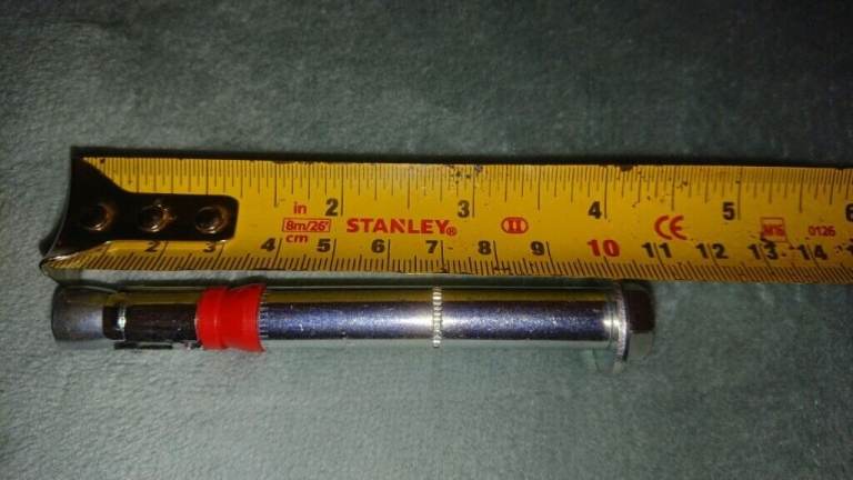 Zinc plated anchor bolts M8 zinc plated anchor bolts 105mm x 12mm