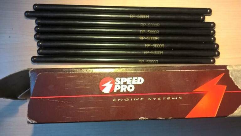 SBC RP-5000R Hardened Pushrods.   