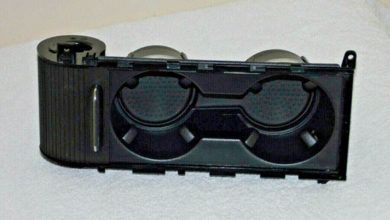 FORD DOUBLE TWIN CUP HOLDER TRAY CENTRE ARM REST SLIDE COVER STORAGE BMW RANGE.*