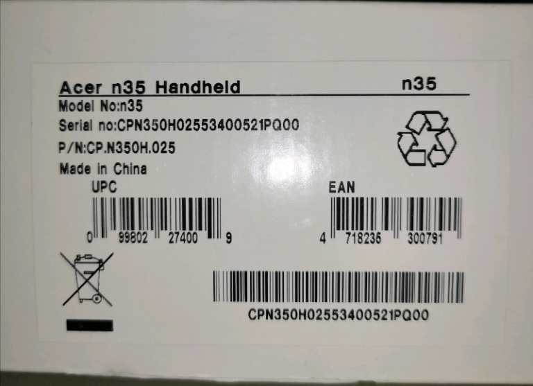 Acer N35 GPS Handheld Pocket Chauffeur 