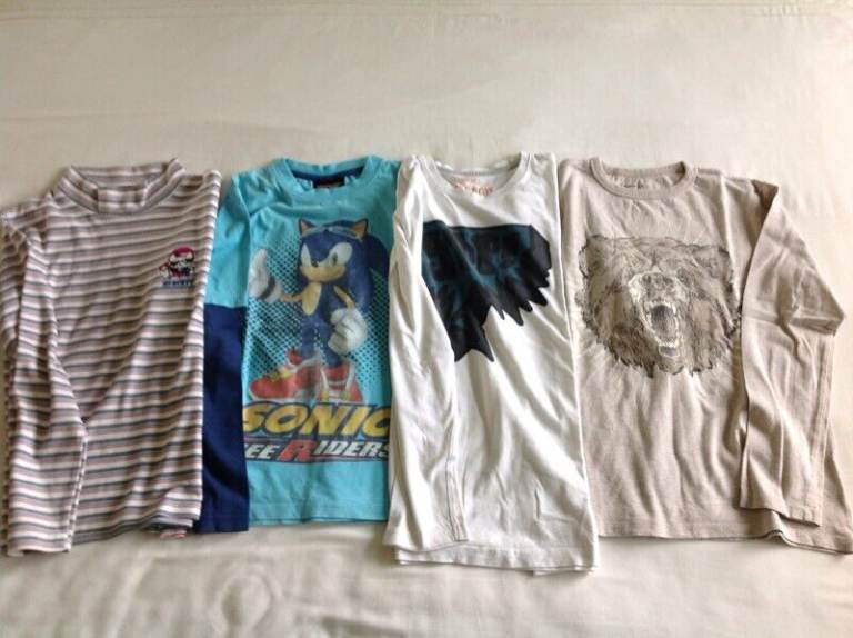 Bundle of Boys long sleeve tops  age 9/10 
