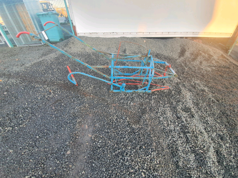 Horse drawn turnip chopper  nice garden farm feature tractor 