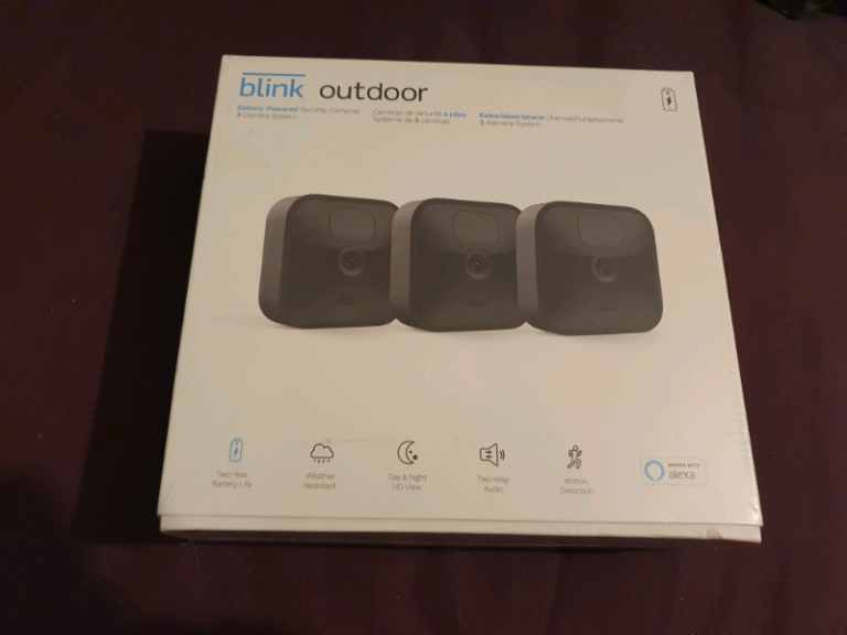 Amazon Blink 3 Camera CCTV Outdoor Wireless System RRP £214.99