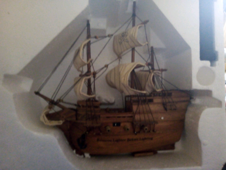 Model wooden ship boat rare! 12inch 