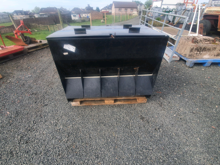 Pig hopper feed trough two available farm livestock tractor 