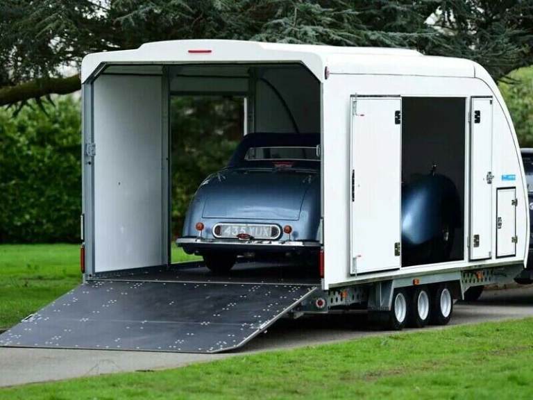 WOODFORD COVERED CAR TRAILER ENCLOSED TRANSPORTER CLASSIC SPORTS VINTA