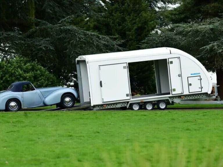 WOODFORD COVERED CAR TRAILER ENCLOSED TRANSPORTER CLASSIC SPORTS VINTA