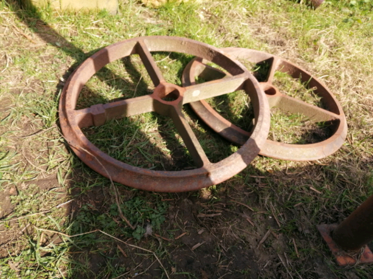 Cast iron wheels 