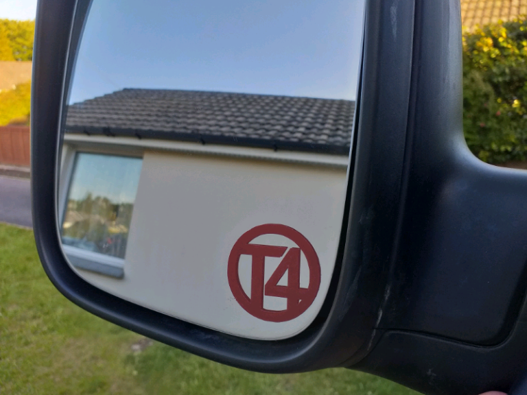 Pair of Volkswagen T4 and T5 coloured wing mirror decal stickers
