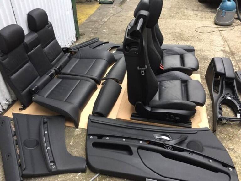 BMW E93 Sports Black Heated Leather Interior Complete