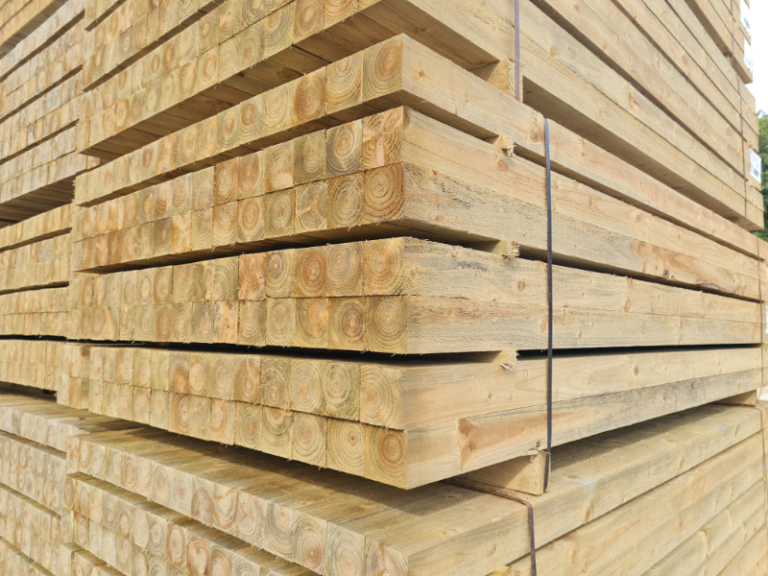 3x3 Sawn Tanalised Timber (75mm x 75mm)