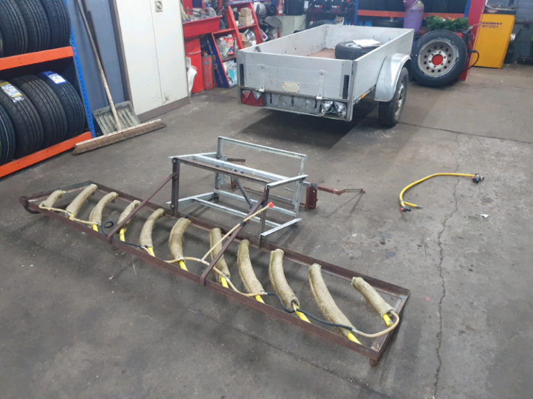 Quad atv front mounted weed wiper frame tractor 