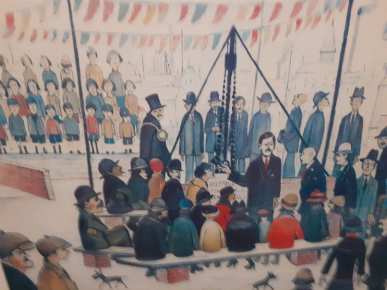 Framed L S Lowry print 
