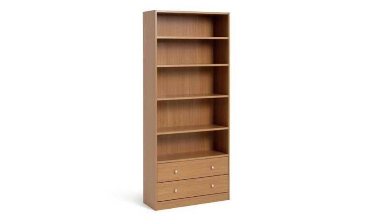 L👀k Extra Deep Bookcase 2 Drawers 4 Shelves New NOW £100