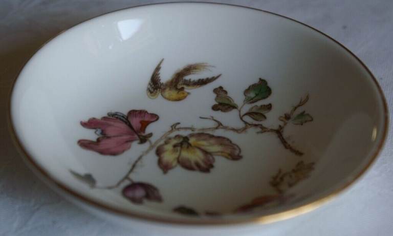 Wedgwood Swallow Pattern Bone China Butter/Jam Pat or Pin/Trinket Dish