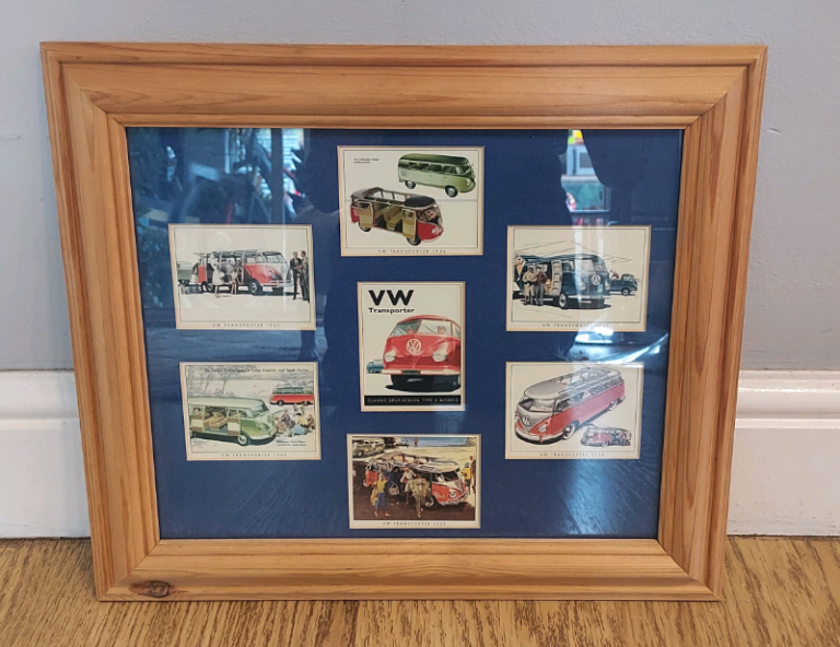 VW, Dub Split Screen Vintage Volkswagen Camper Collectors Cards 