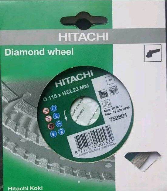 Hitachi – 752801 Diamond Disc 115 x 22.2 x 7 mm – Universal General Work,...