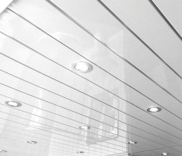 image for White Sparkle CS PVC Cladding 2.95m x 250mm x 8mm