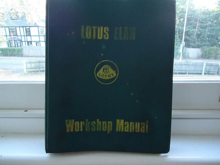 Rare Original Lotus Elan workshop manual 1972
