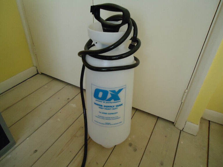 Brand new OX water supply tank - very heavy duty - useful for cutoff saw