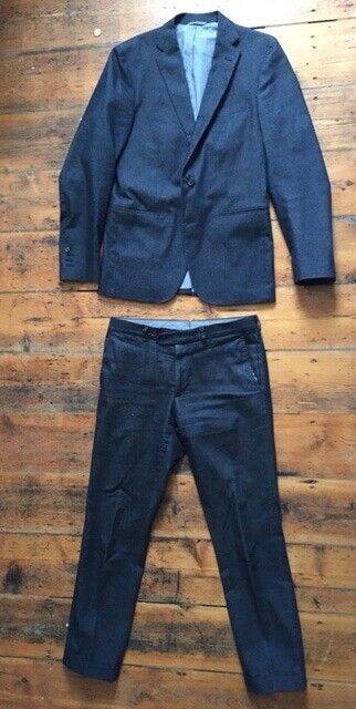 Men's Jigsaw blue denim suit Size medium
