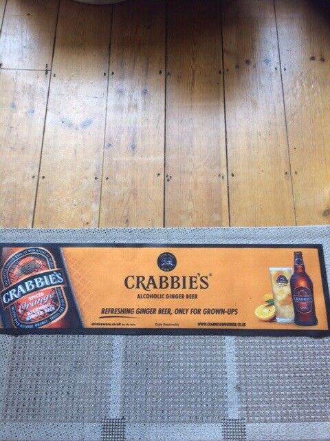 New Crabbies Orange Ginger Beer Bar Runner 