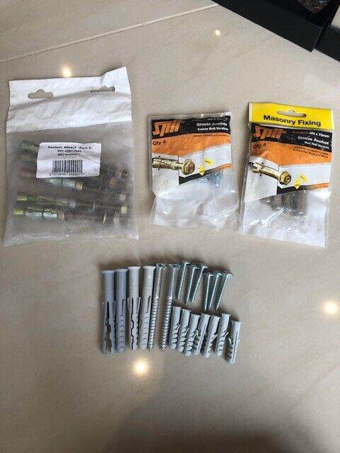 Spit Dynabolts, Rambolts and Rawlbolts and plugs and screws. Collect Chichester 