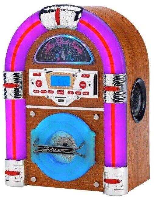 NEW MINI JUKEBOXES WITH BLUETOOTH, RADIO & CD PLAYER