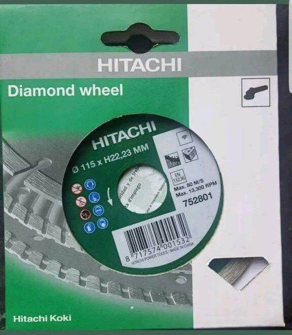 Hitachi – 752801 Diamond Disc 115 x 22.2 x 7 mm – Universal General Work,...
