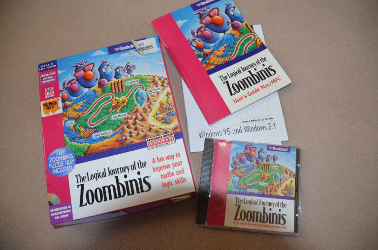 ZOOMBINIS - 'The Logical Journey of the Zoombinis' CD ROM for Retro game players. Mac & Windows.
