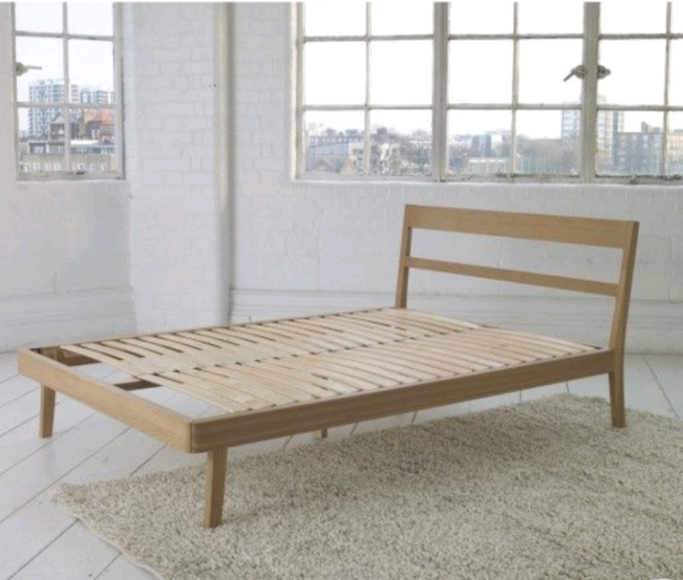 Habitat Tatsuma Double Bed Frame - Ash  