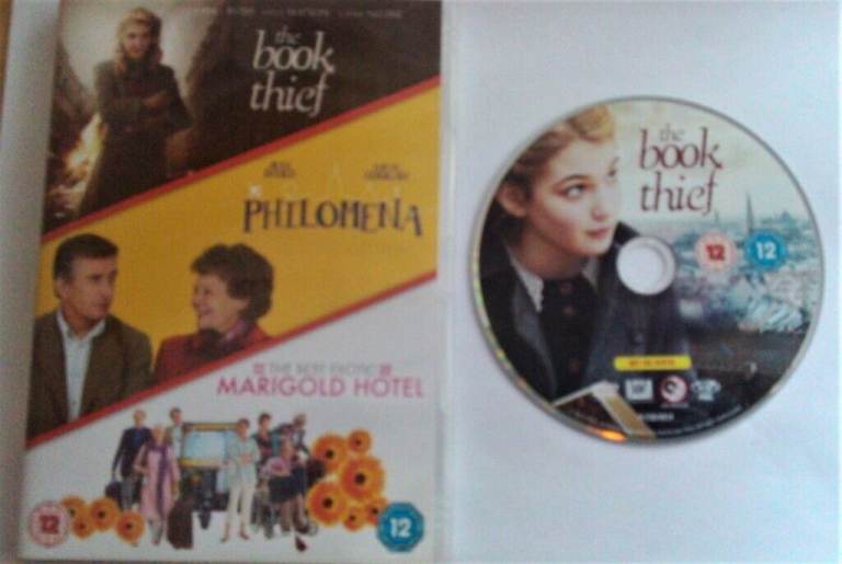 COMPILATION DVD -'THE BOOK THIEF,PHILOMENA & MARIGOLD HOTEL' 